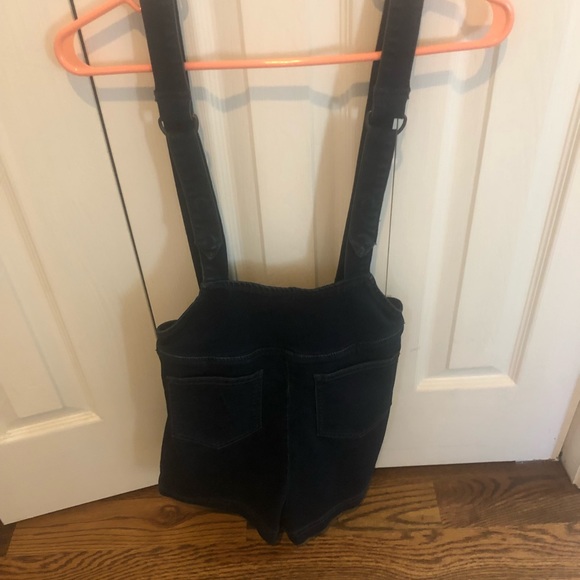 Free people denim shorts overalls. - Picture 2 of 2